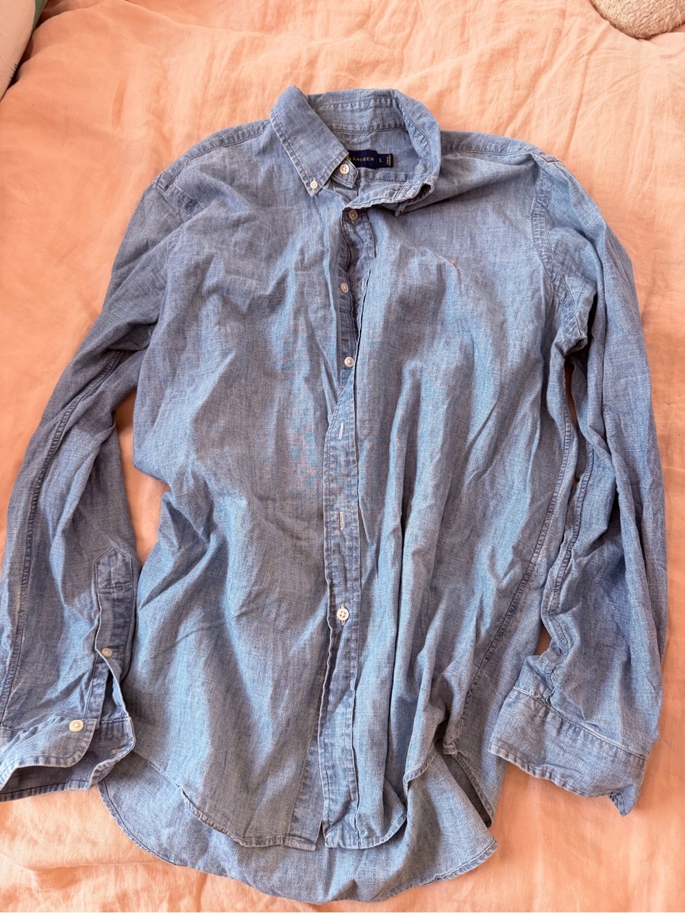 Ralph Lauren Light Blue Casual Button-Down Shirt